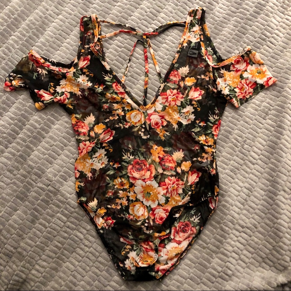 Vibe one piece floral bodysuit